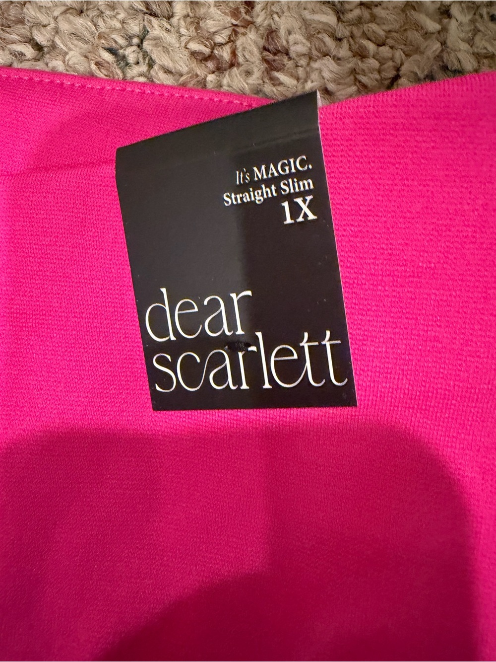 NWT Dear Scarlett Magic Straight Pants in Hot Pink - Size XL - Picture 6 of 7